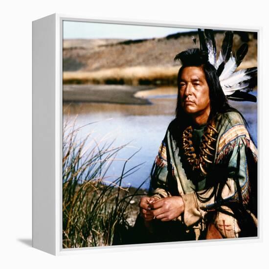 Dances with Wolves 1990 Directed by Kevin Costner Graham Greene-null-Framed Stretched Canvas