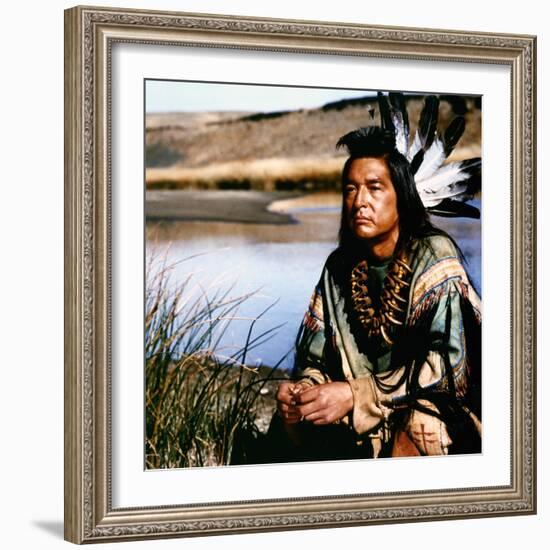 Dances with Wolves 1990 Directed by Kevin Costner Graham Greene-null-Framed Photo