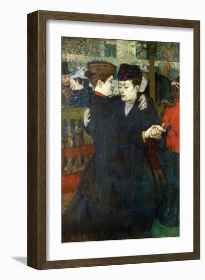 Dancing a Valse-Henri de Toulouse-Lautrec-Framed Art Print