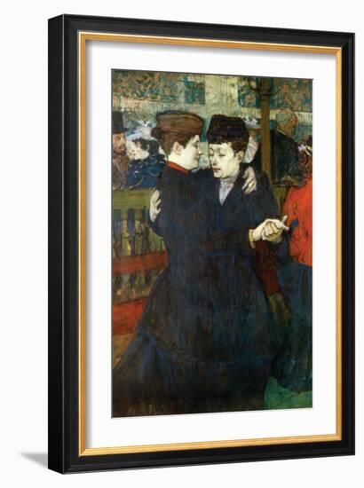 Dancing a Valse-Henri de Toulouse-Lautrec-Framed Art Print