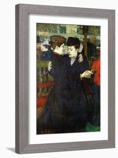 Dancing a Valse-Henri de Toulouse-Lautrec-Framed Art Print