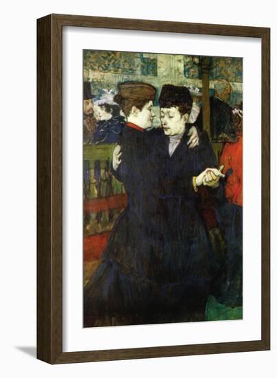 Dancing a Valse-Henri de Toulouse-Lautrec-Framed Art Print