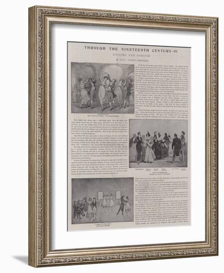 Dancing and Dancers-Thomas Rowlandson-Framed Giclee Print