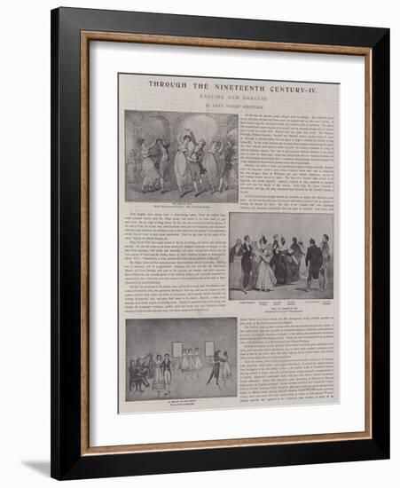 Dancing and Dancers-Thomas Rowlandson-Framed Giclee Print