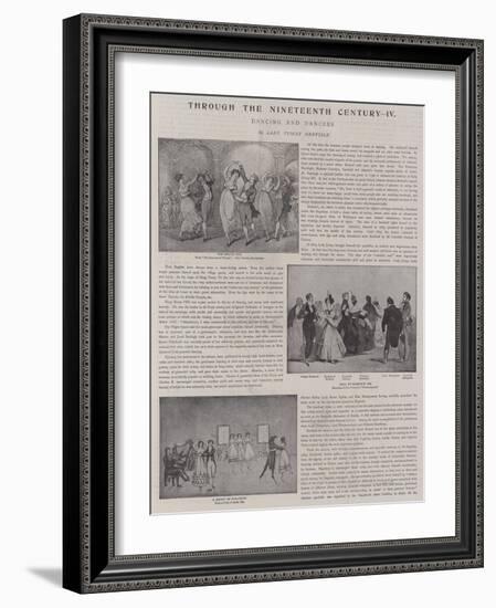 Dancing and Dancers-Thomas Rowlandson-Framed Giclee Print