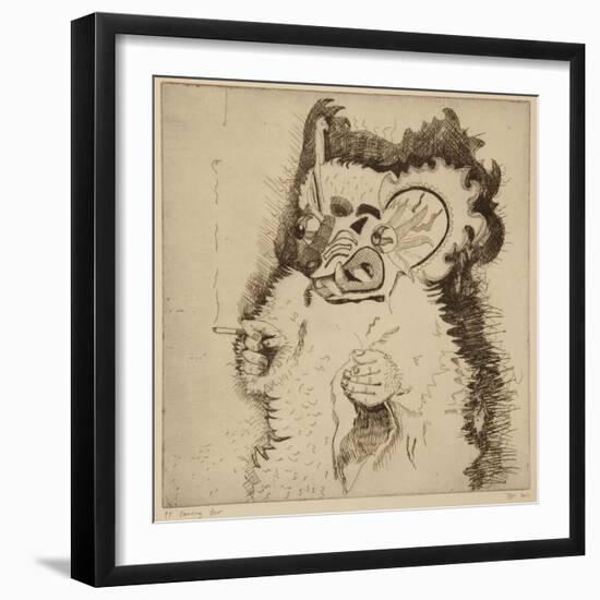 Dancing Bear, Printers Proof Prior to Aquatint-Thomas MacGregor-Framed Giclee Print