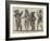 Dancing Bears in India-William Carpenter-Framed Giclee Print