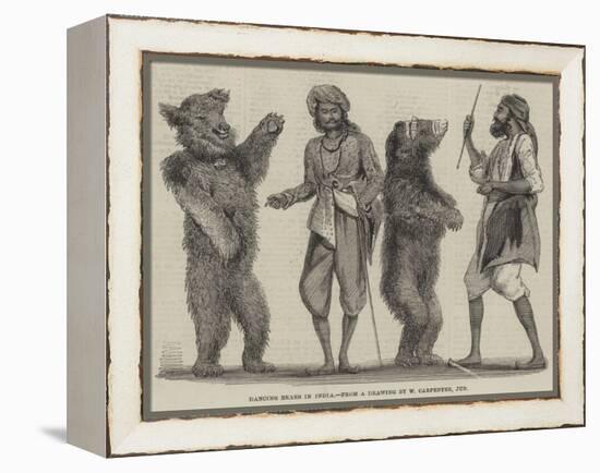 Dancing Bears in India-William Carpenter-Framed Premier Image Canvas