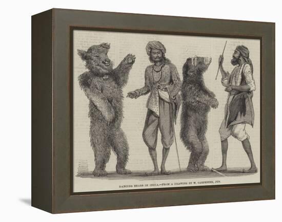 Dancing Bears in India-William Carpenter-Framed Premier Image Canvas