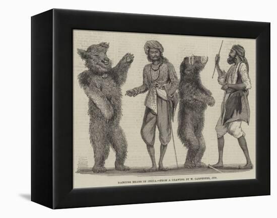 Dancing Bears in India-William Carpenter-Framed Premier Image Canvas