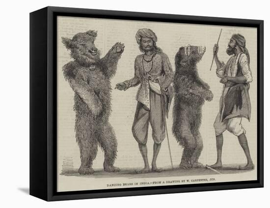 Dancing Bears in India-William Carpenter-Framed Premier Image Canvas