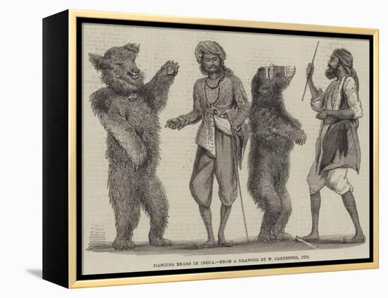 Dancing Bears in India-William Carpenter-Framed Premier Image Canvas