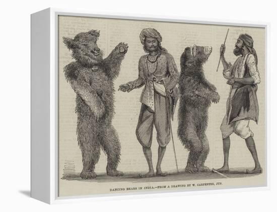 Dancing Bears in India-William Carpenter-Framed Premier Image Canvas