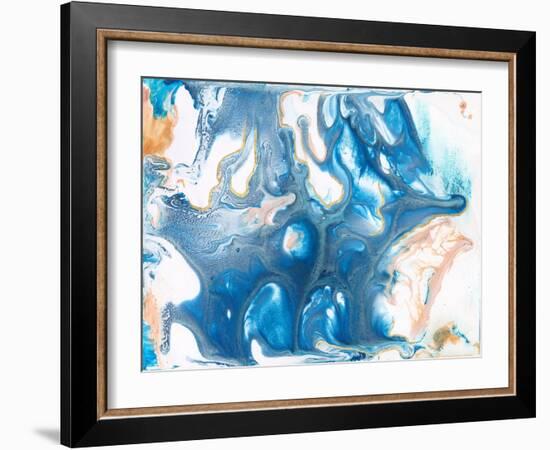 Dancing Blue II-Lila Bramma-Framed Art Print