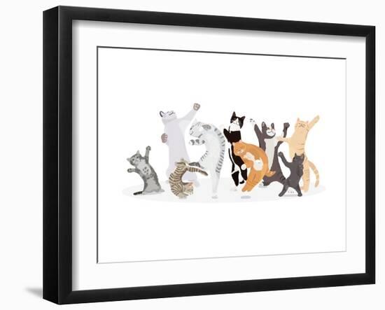 Dancing Cat-Hanna Melin-Framed Giclee Print