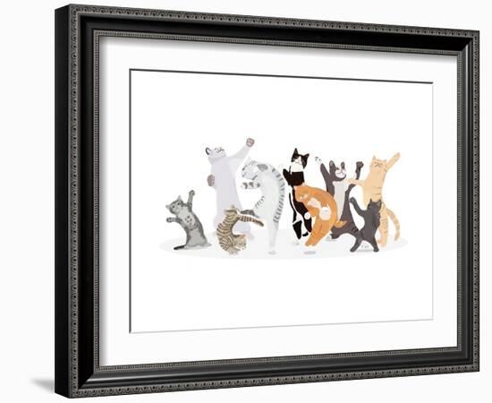 Dancing Cat-Hanna Melin-Framed Giclee Print