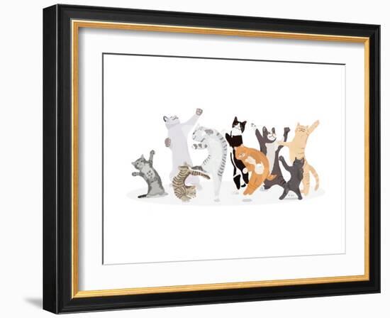 Dancing Cat-Hanna Melin-Framed Giclee Print