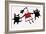 Dancing Cats-Carla Martell-Framed Giclee Print