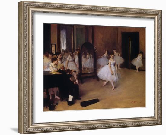 Dancing Class (Classe De Danse), about 1871-Edgar Degas-Framed Giclee Print