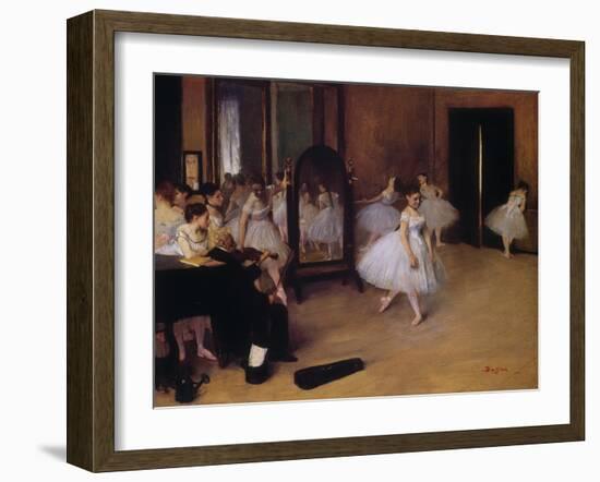 Dancing Class (Classe De Danse), about 1871-Edgar Degas-Framed Giclee Print