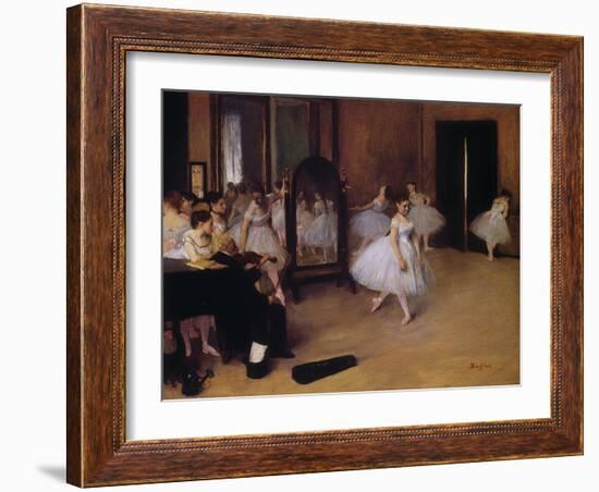 Dancing Class (Classe De Danse), about 1871-Edgar Degas-Framed Giclee Print