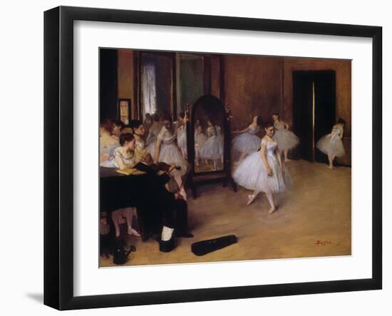 Dancing Class (Classe De Danse), about 1871-Edgar Degas-Framed Giclee Print