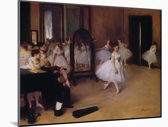 Dancing Class (Classe De Danse), about 1871-Edgar Degas-Mounted Giclee Print