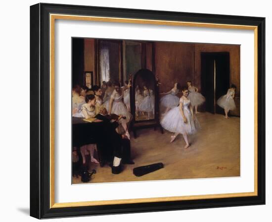 Dancing Class (Classe De Danse), about 1871-Edgar Degas-Framed Giclee Print