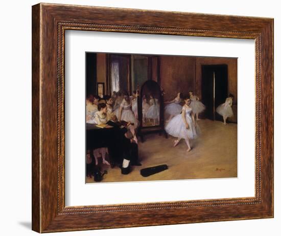 Dancing Class (Classe De Danse), about 1871-Edgar Degas-Framed Premium Giclee Print