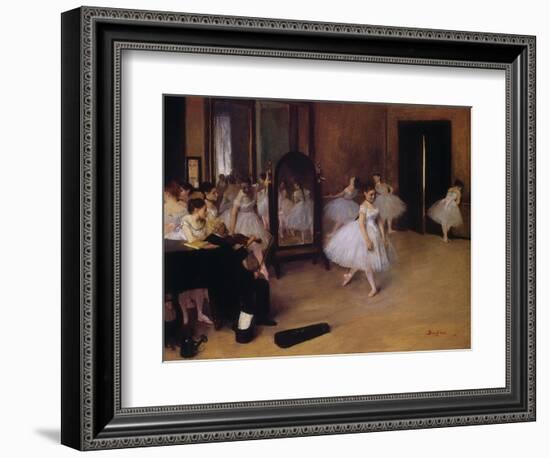 Dancing Class (Classe De Danse), about 1871-Edgar Degas-Framed Premium Giclee Print