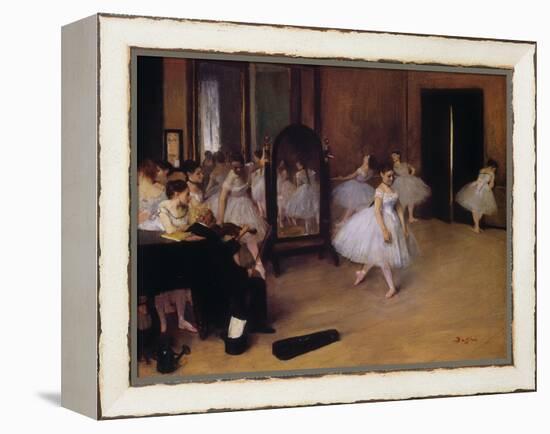 Dancing Class (Classe De Danse), about 1871-Edgar Degas-Framed Premier Image Canvas