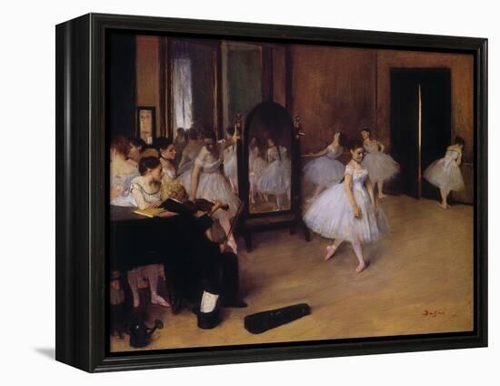 Dancing Class (Classe De Danse), about 1871-Edgar Degas-Framed Premier Image Canvas