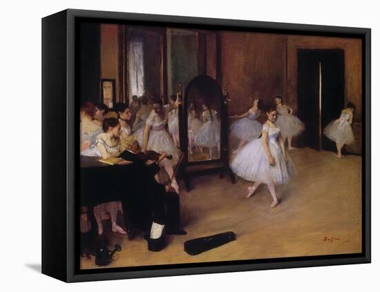 Dancing Class (Classe De Danse), about 1871-Edgar Degas-Framed Premier Image Canvas