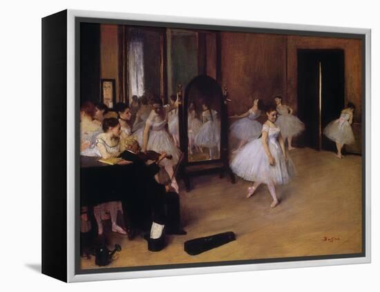 Dancing Class (Classe De Danse), about 1871-Edgar Degas-Framed Premier Image Canvas