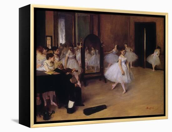 Dancing Class (Classe De Danse), about 1871-Edgar Degas-Framed Premier Image Canvas