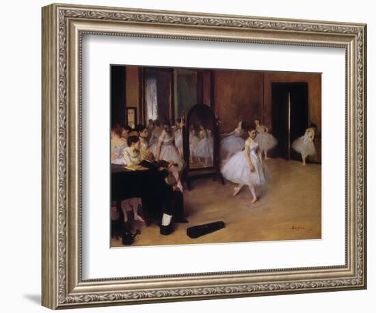 Dancing Class (Classe De Danse), about 1871-Edgar Degas-Framed Giclee Print