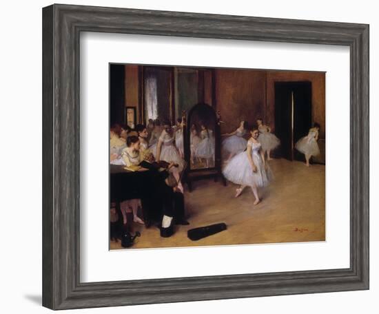 Dancing Class (Classe De Danse), about 1871-Edgar Degas-Framed Giclee Print