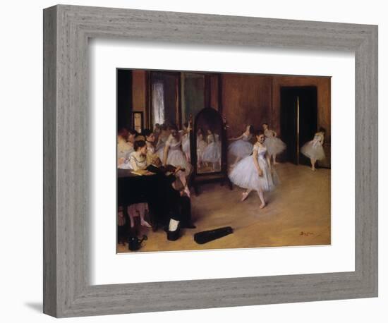 Dancing Class (Classe De Danse), about 1871-Edgar Degas-Framed Giclee Print