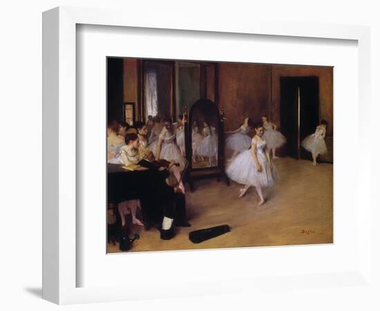 Dancing Class (Classe De Danse), about 1871-Edgar Degas-Framed Giclee Print