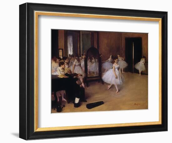 Dancing Class (Classe De Danse), about 1871-Edgar Degas-Framed Giclee Print