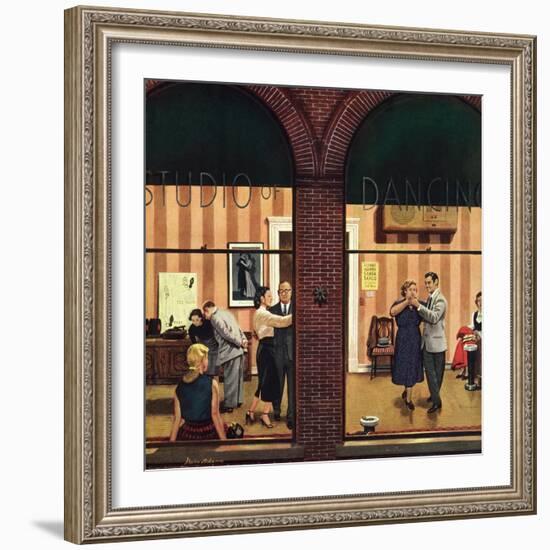 "Dancing Class", May 10, 1952-Stevan Dohanos-Framed Giclee Print