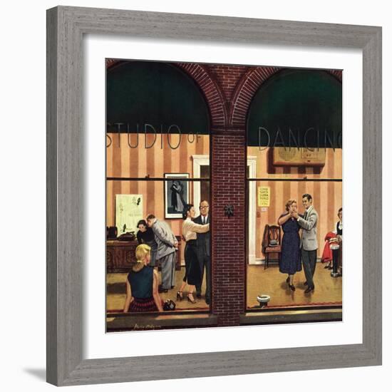 "Dancing Class", May 10, 1952-Stevan Dohanos-Framed Giclee Print