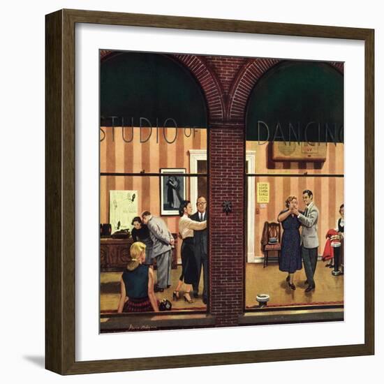 "Dancing Class", May 10, 1952-Stevan Dohanos-Framed Giclee Print