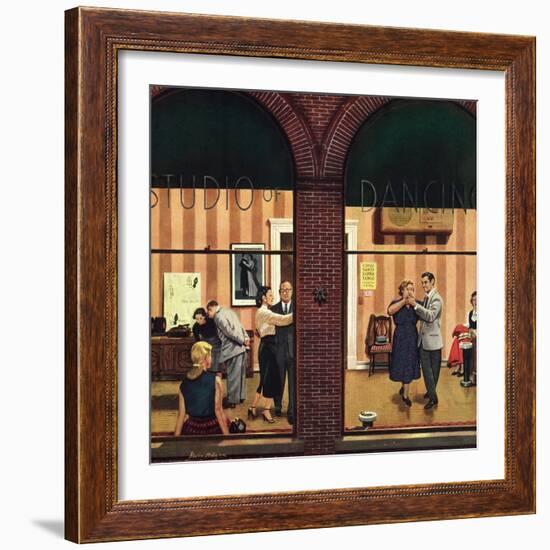 "Dancing Class", May 10, 1952-Stevan Dohanos-Framed Giclee Print