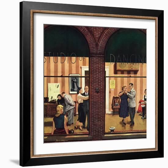 "Dancing Class", May 10, 1952-Stevan Dohanos-Framed Giclee Print