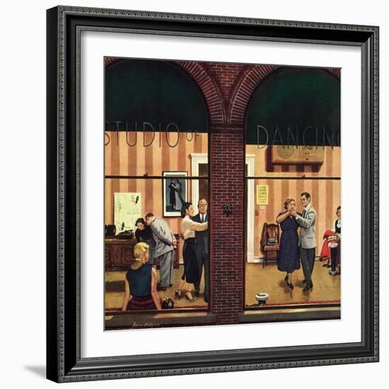 "Dancing Class", May 10, 1952-Stevan Dohanos-Framed Giclee Print