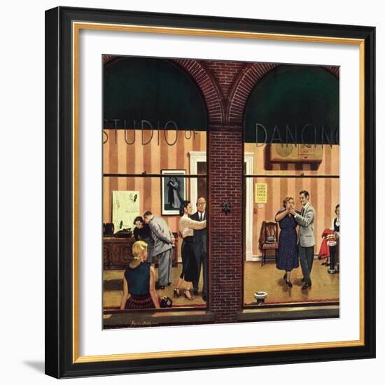 "Dancing Class", May 10, 1952-Stevan Dohanos-Framed Giclee Print