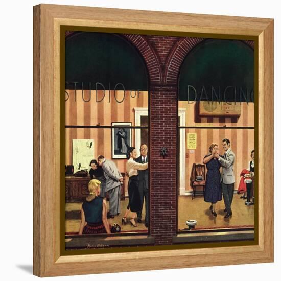 "Dancing Class", May 10, 1952-Stevan Dohanos-Framed Premier Image Canvas