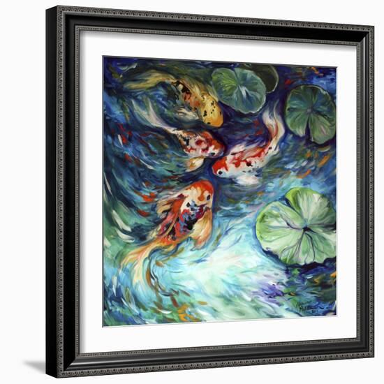 Dancing Colors Koi-Marcia Baldwin-Framed Art Print