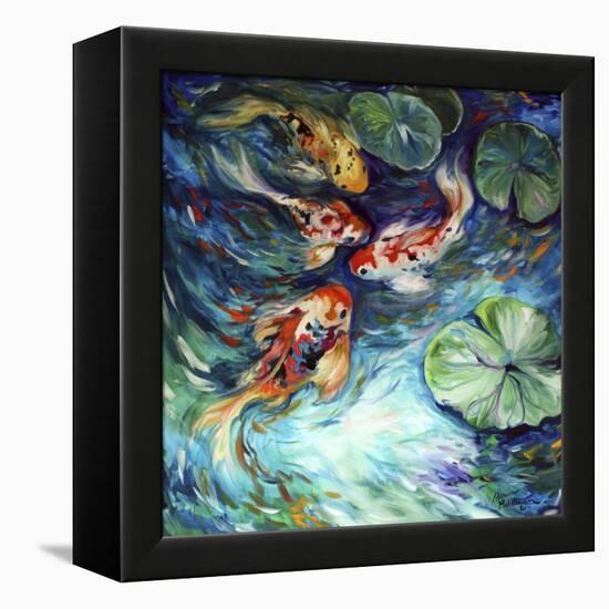 Dancing Colors Koi-Marcia Baldwin-Framed Stretched Canvas